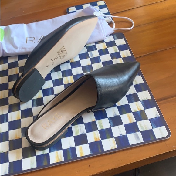 RAYE Starlet black leather flats - Picture 4 of 6